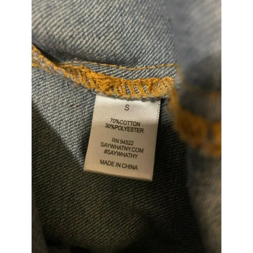 Oversized Distressed Jean Jacket - Picture 7 of 7